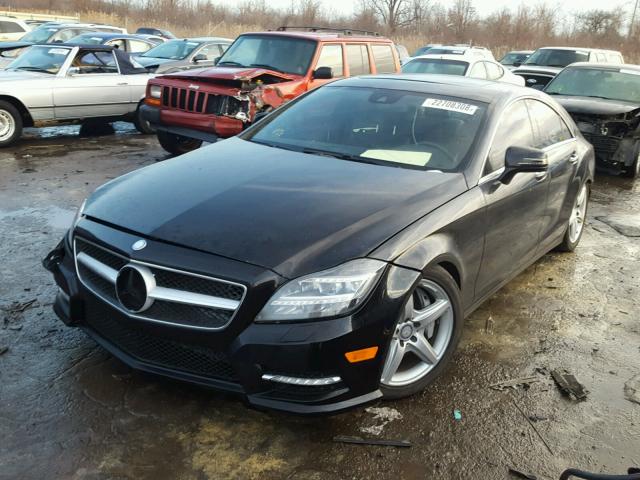 WDDLJ7DB5EA121483 - 2014 MERCEDES-BENZ CLS 550 BLACK photo 2