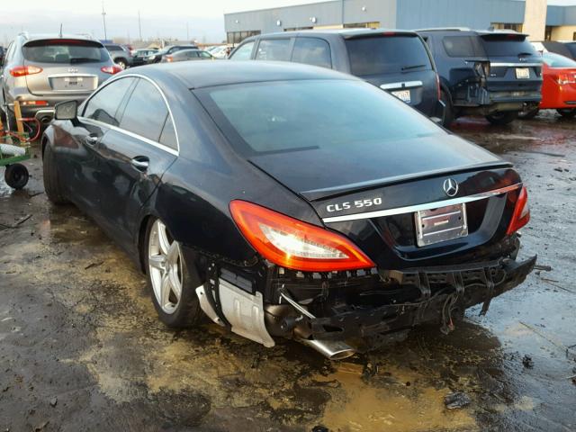 WDDLJ7DB5EA121483 - 2014 MERCEDES-BENZ CLS 550 BLACK photo 3