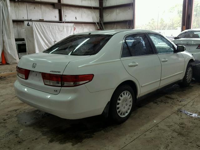 1HGCM56374A054610 - 2004 HONDA ACCORD LX WHITE photo 4