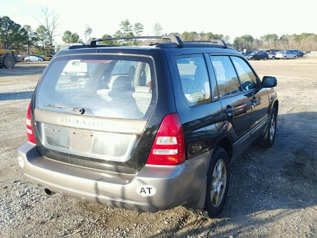 JF1SG65623G743801 - 2003 SUBARU FORESTER 2 BLACK photo 4