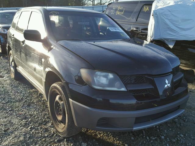 JA4LX31G23U019520 - 2003 MITSUBISHI OUTLANDER BLACK photo 1