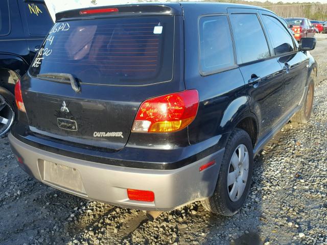 JA4LX31G23U019520 - 2003 MITSUBISHI OUTLANDER BLACK photo 4