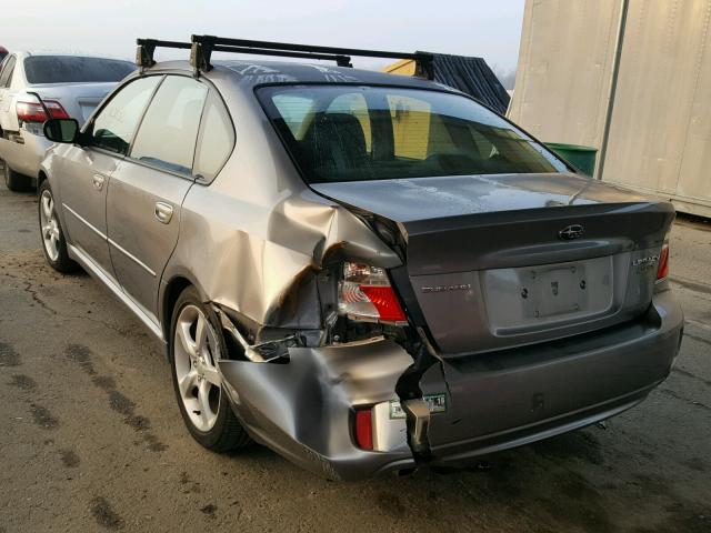 4S3BL616097216828 - 2009 SUBARU LEGACY 2.5 GRAY photo 3