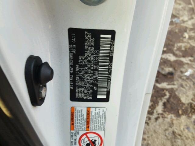 JF1ZNAA1XD1726198 - 2013 TOYOTA SCION FR-S თეთრი ფოტო 10