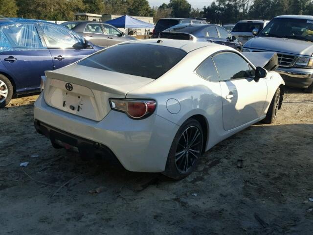 JF1ZNAA1XD1726198 - 2013 TOYOTA SCION FR-S WHITE photo 4