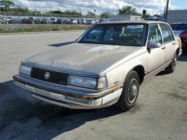 1G4CX54C6K1666119 - 1989 BUICK ELECTRA LI GOLD photo 2