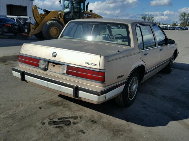 1G4CX54C6K1666119 - 1989 BUICK ELECTRA LI GOLD photo 4