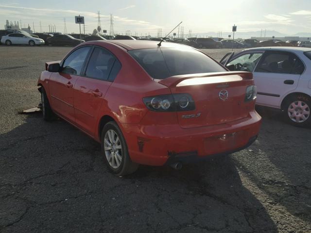 JM1BK12FX81776510 - 2008 MAZDA 3 I RED photo 3