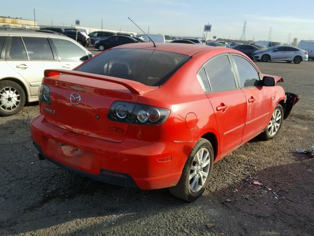 JM1BK12FX81776510 - 2008 MAZDA 3 I RED photo 4