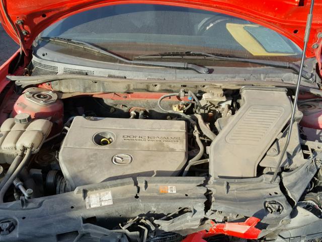 JM1BK12FX81776510 - 2008 MAZDA 3 I RED photo 7