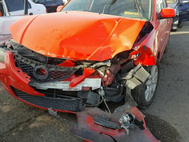 JM1BK12FX81776510 - 2008 MAZDA 3 I RED photo 9