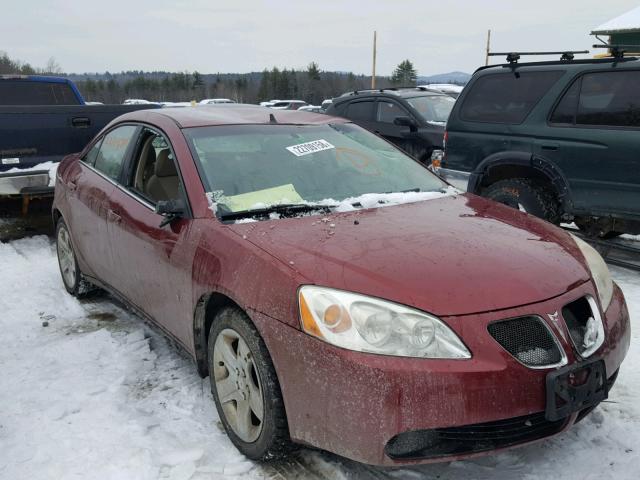 1G2ZG57B794179168 - 2009 PONTIAC G6 RED photo 1