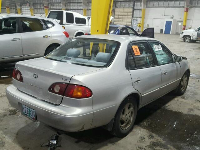 2T1BR12E31C504384 - 2001 TOYOTA COROLLA CE TAN photo 4