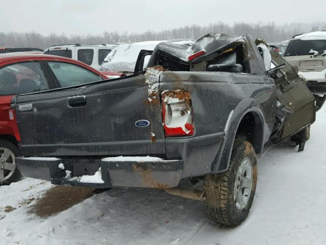 1FTYR10U55PA54474 - 2005 FORD RANGER GRAY photo 4