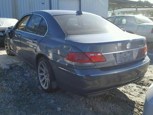 WBAHL83596DT04961 - 2006 BMW 750 I BLUE photo 3