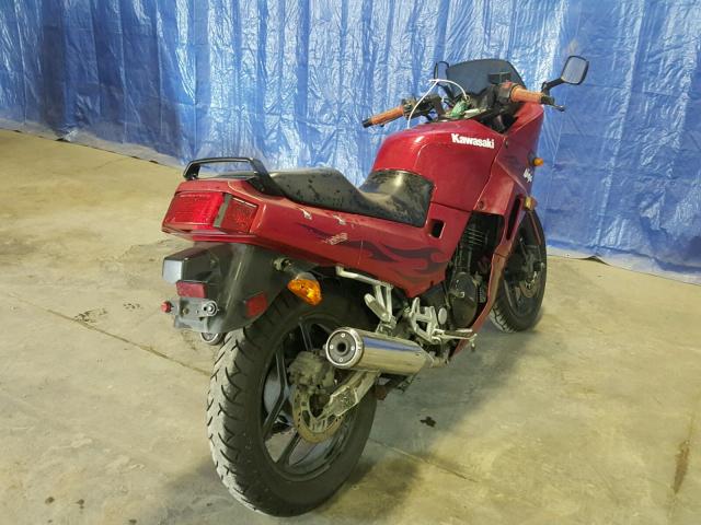 JKAEXMF136DA25790 - 2006 KAWASAKI EX250 F RED photo 4