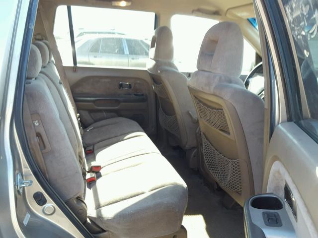 2HKYF18425H513761 - 2005 HONDA PILOT EX GOLD photo 6