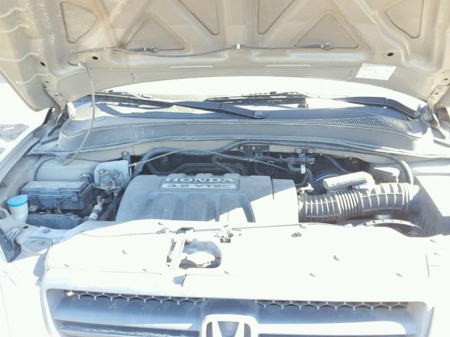 2HKYF18425H513761 - 2005 HONDA PILOT EX GOLD photo 7