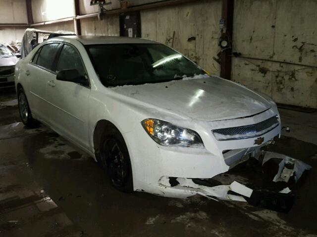 1G1ZA5EUXCF338612 - 2012 CHEVROLET MALIBU LS WHITE photo 1