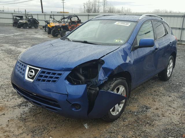 JN8AS58V19W187145 - 2009 NISSAN ROGUE S BLUE photo 2