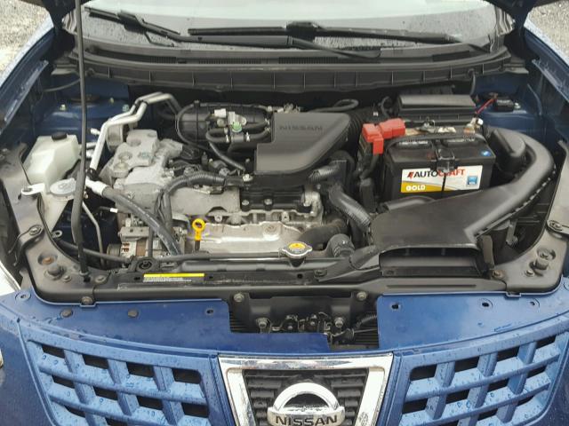 JN8AS58V19W187145 - 2009 NISSAN ROGUE S BLUE photo 7