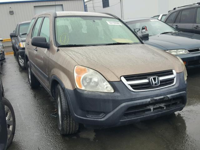 JHLRD68484C001393 - 2004 HONDA CR-V LX GOLD photo 1