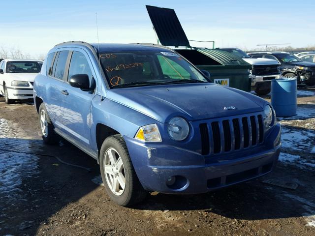 1J8FF47W67D193597 - 2007 JEEP COMPASS BLUE photo 1