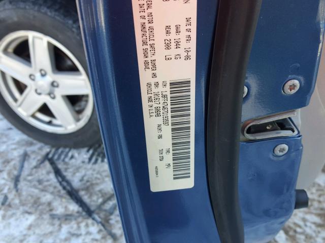 1J8FF47W67D193597 - 2007 JEEP COMPASS BLUE photo 10