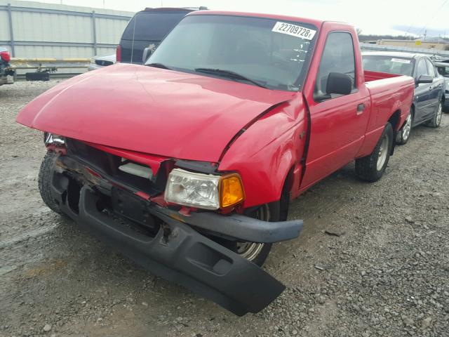 1FTYR10D42PA83136 - 2002 FORD RANGER RED photo 2