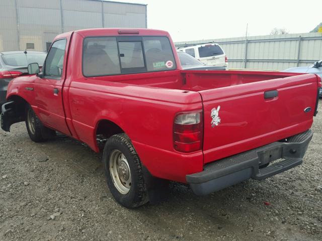 1FTYR10D42PA83136 - 2002 FORD RANGER RED photo 3