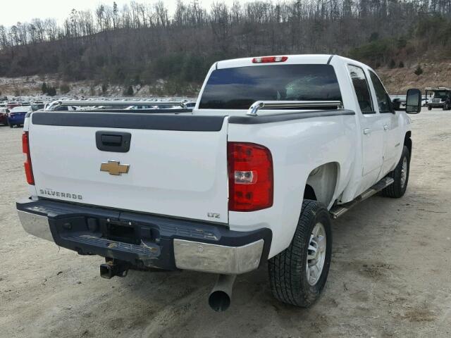 1GCHC23638F215483 - 2008 CHEVROLET SILVERADO WHITE photo 4