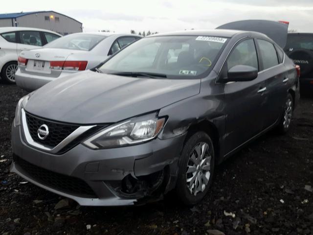 3N1AB7AP7HY268664 - 2017 NISSAN SENTRA S GRAY photo 2