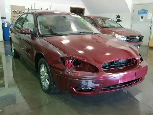 1FAFP56U17A180225 - 2007 FORD TAURUS SEL RED photo 1