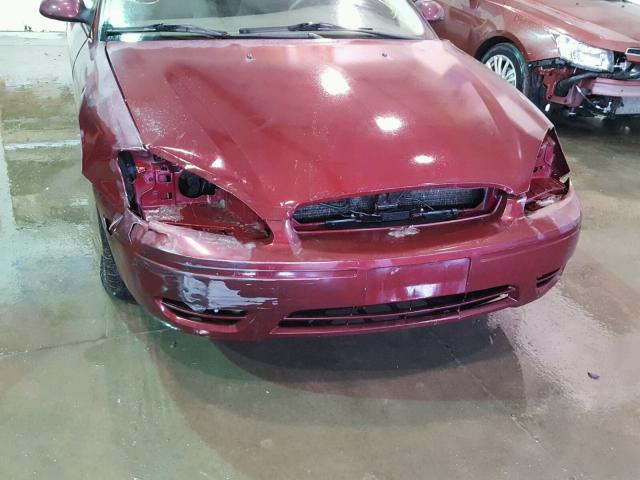 1FAFP56U17A180225 - 2007 FORD TAURUS SEL RED photo 10