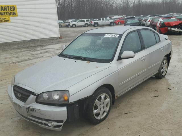 KMHDN46D36U364608 - 2006 HYUNDAI ELANTRA GL SILVER photo 2