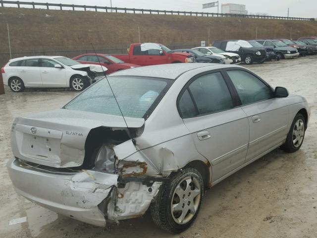 KMHDN46D36U364608 - 2006 HYUNDAI ELANTRA GL SILVER photo 4