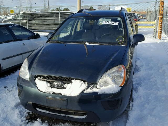 KNAFG528497251028 - 2009 KIA RONDO BASE GREEN photo 9