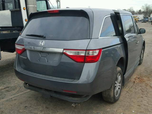 5FNRL5H60BB074298 - 2011 HONDA ODYSSEY EX GREEN photo 4