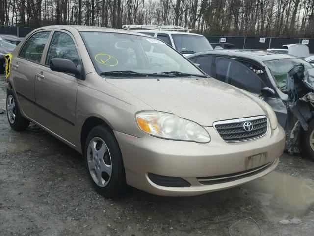 2T1BR32E38C909831 - 2008 TOYOTA COROLLA CE BEIGE photo 1