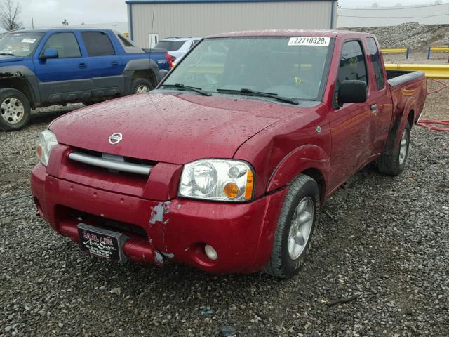 1N6DD26S92C302041 - 2002 NISSAN FRONTIER K RED photo 2