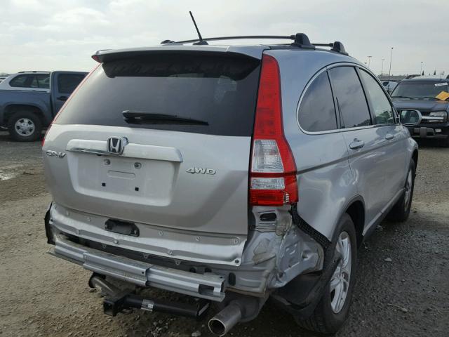 JHLRE4H70BC017242 - 2011 HONDA CR-V EXL SILVER photo 4