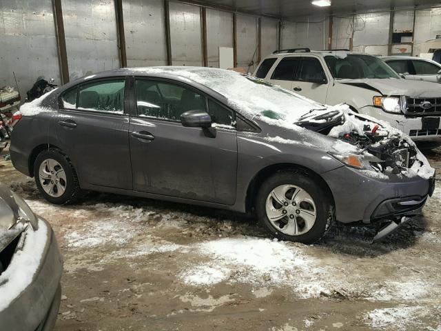 19XFB2F51EE054585 - 2014 HONDA CIVIC LX GRAY photo 9