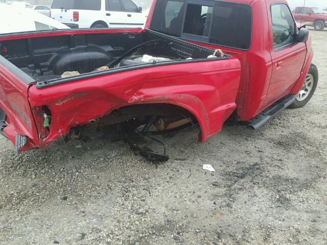 4F4YR12U55PM07459 - 2005 MAZDA B3000 RED photo 9