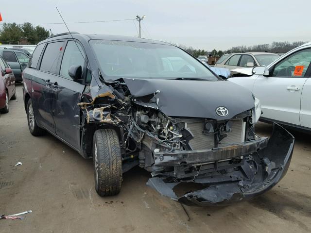 5TDYK3DC5CS214244 - 2012 TOYOTA SIENNA XLE BLACK photo 1