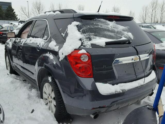 2CNFLEE59B6401927 - 2011 CHEVROLET EQUINOX LT GRAY photo 3