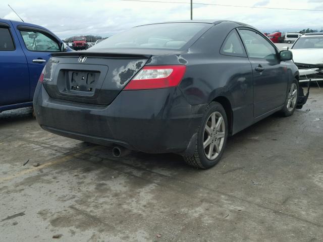 2HGFG12887H556885 - 2007 HONDA CIVIC EX BLACK photo 4