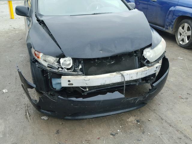 2HGFG12887H556885 - 2007 HONDA CIVIC EX შავი ფოტო 9