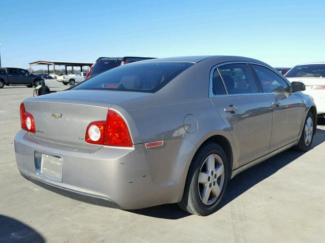 1G1ZG57B88F195225 - 2008 CHEVROLET MALIBU LS BROWN photo 4