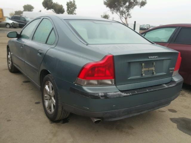 YV1RS58D212050064 - 2001 VOLVO S60 2.4T GREEN photo 3