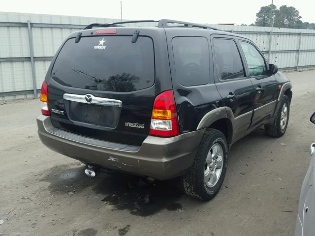 4F2YZ04184KM08459 - 2004 MAZDA TRIBUTE LX BLACK photo 4